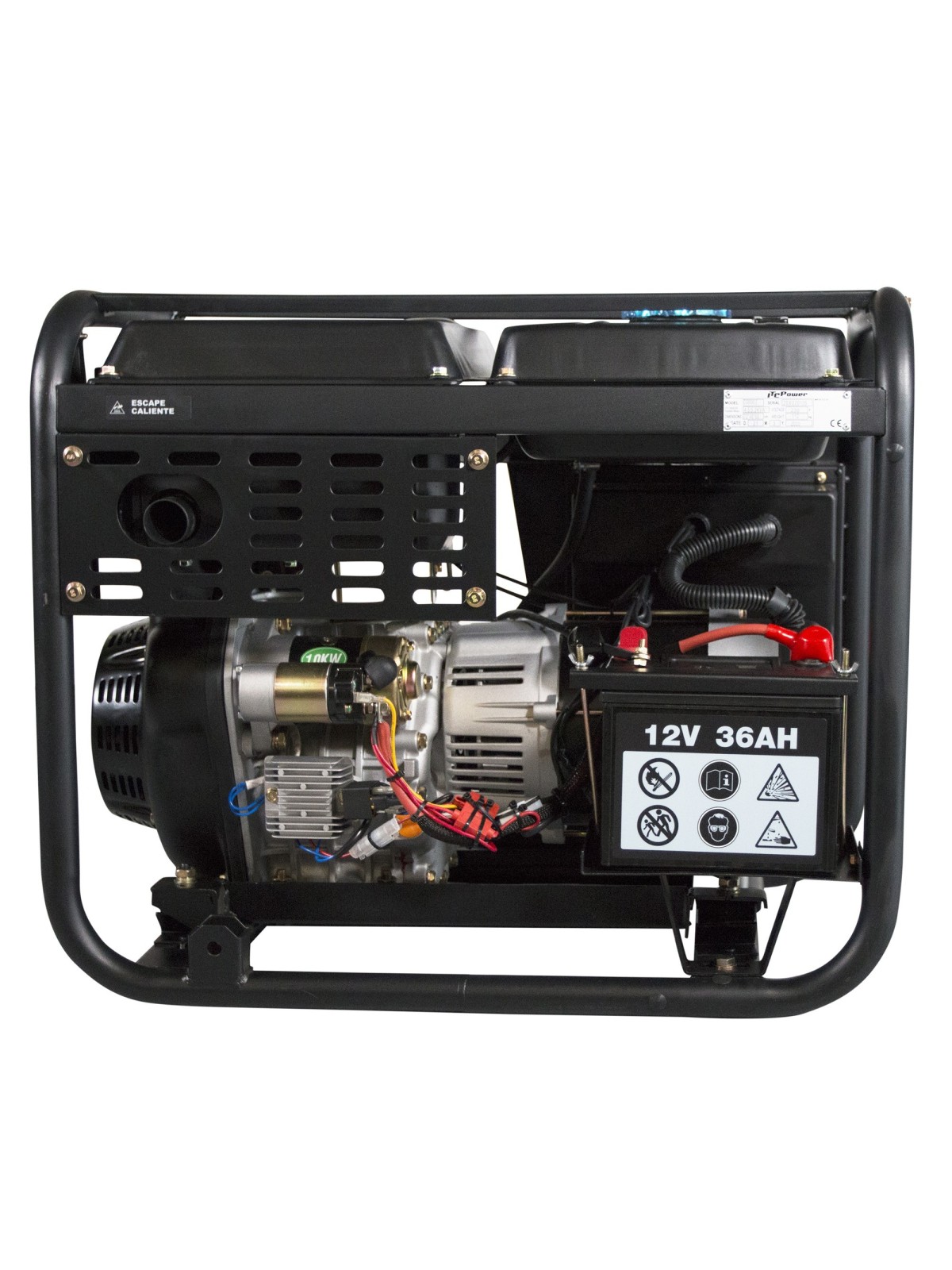 Generador Diesel de 6.3kW Monofasico ITCPower DG6000LE - Ademax España