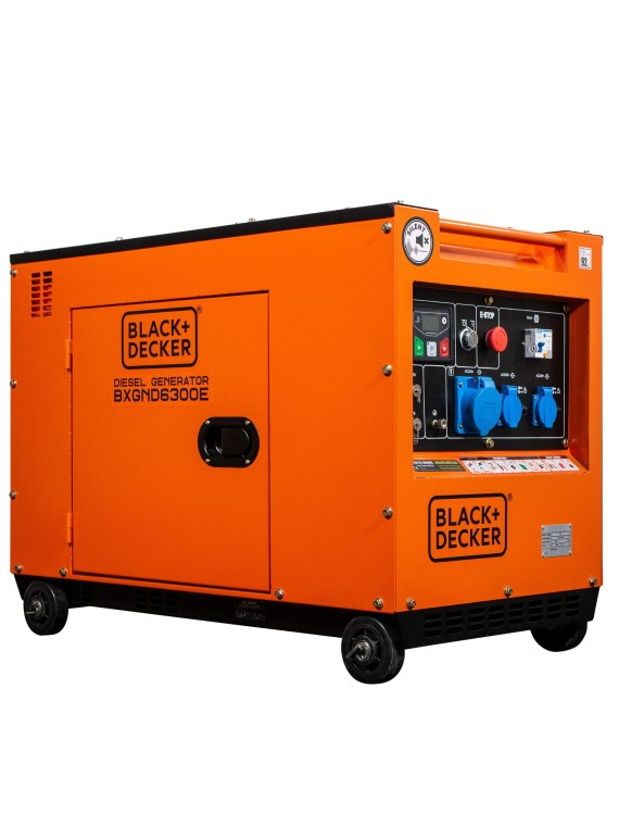 Generador Diésel 6500W Monofasico de Black + Decker BXGND6300E - Ademax España