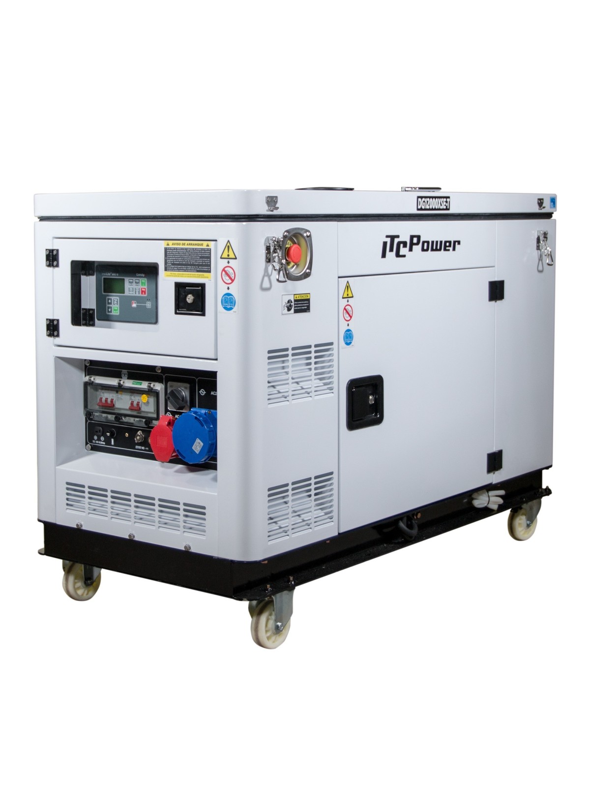 Generador Diésel Insonorizado ITC-POWER DG12000XSE-T refrigerado por agua