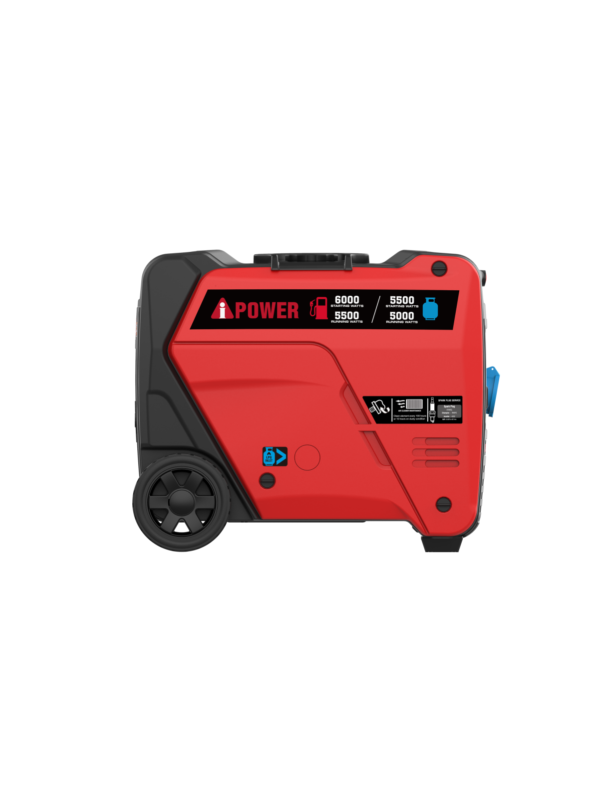 Generador Inverter de 6000W Gas (Propano) y Gasolina A - Ademax España