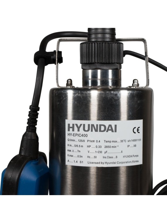 Bomba Sumergible HYUNDAI HY-EPIC400 - Ademax España