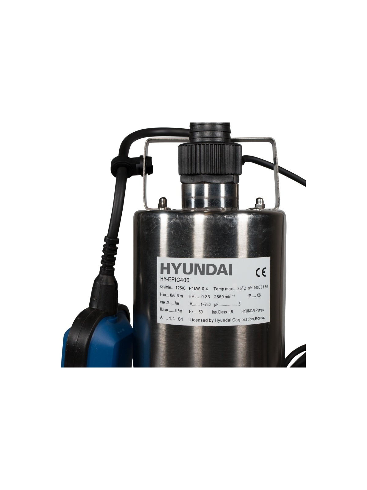 Bomba Sumergible HYUNDAI HY-EPIC400 - Ademax España