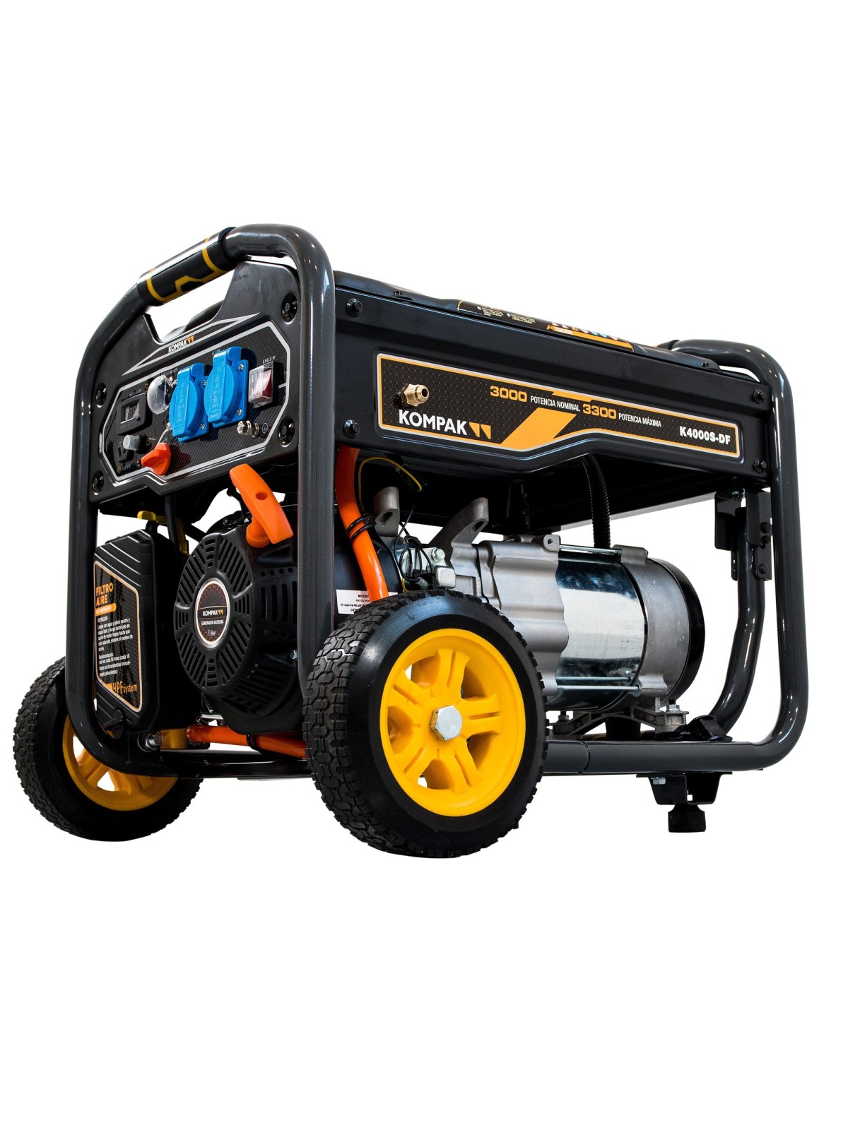 Generador Gas y Gasolina de 3300W KOMPAK K4000S-DF - Ademax España