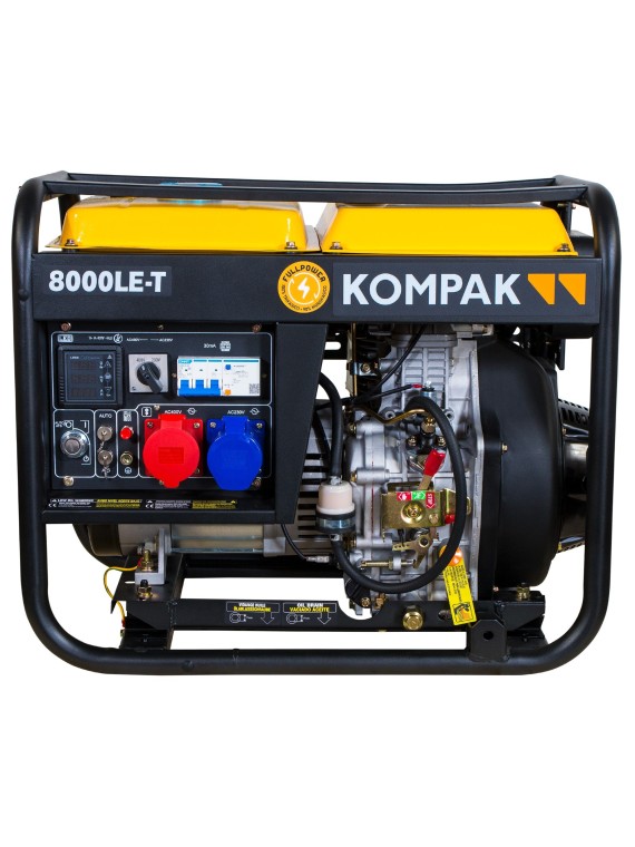 Generador Diésel Trifasico de 8,1kVA KOMPAK K8000LET - Ademax España
