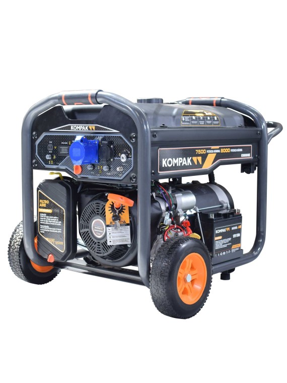 Generador Gasolina de 8000W con AVR KOMPAK K10000E - Ademax España