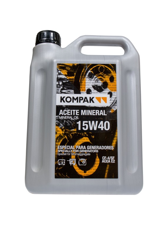 Aceite de 2 litros KOMPAK 15W40 - Especial para Motores Diesel y Gasolina - Ademax España