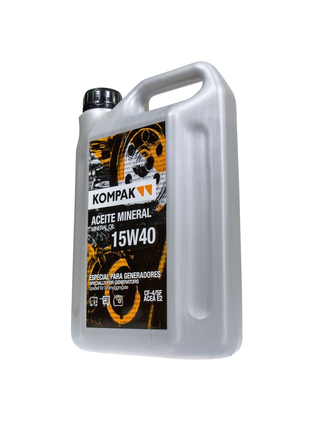 Aceite de 2 litros KOMPAK 15W40 - Especial para Motores Diesel y Gasolina - Ademax España