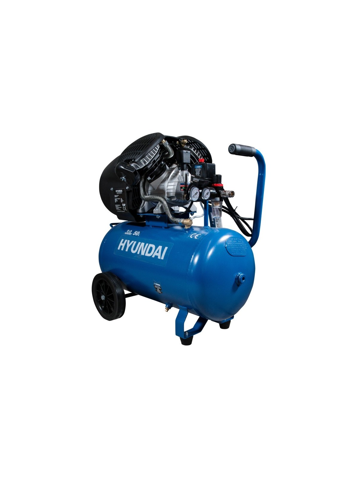 Compresor de 50L Monofasico HYUNDAI HYAC50-31V - Ademax España