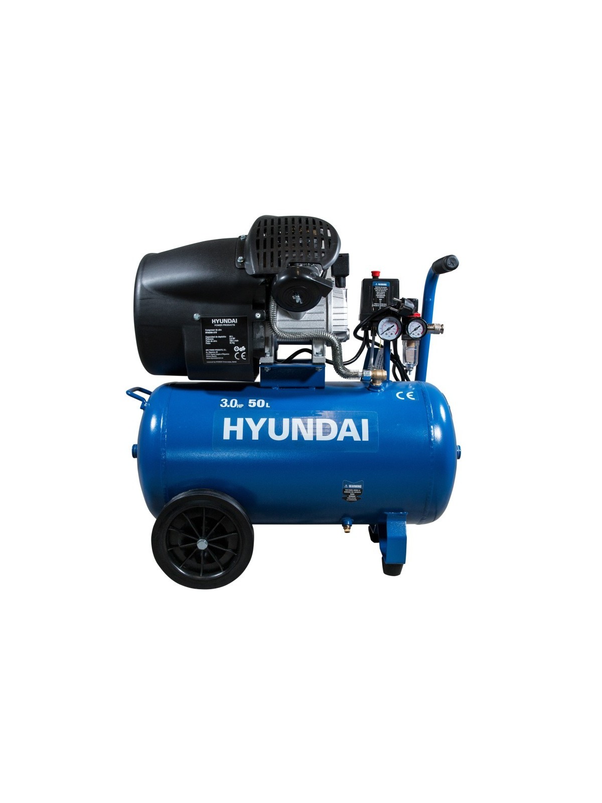 Compresor de 50L Monofasico HYUNDAI HYAC50-31V - Ademax España