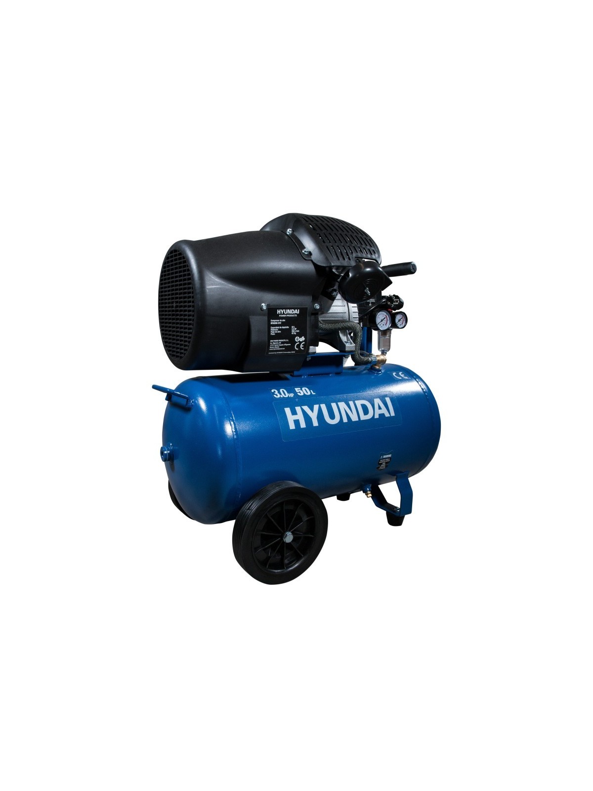 Compresor de 50L Monofasico HYUNDAI HYAC50-31V - Ademax España