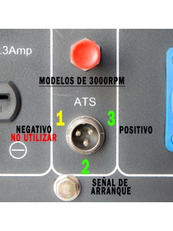 El conector de 3 pins ATS para generadores de 3000rpm