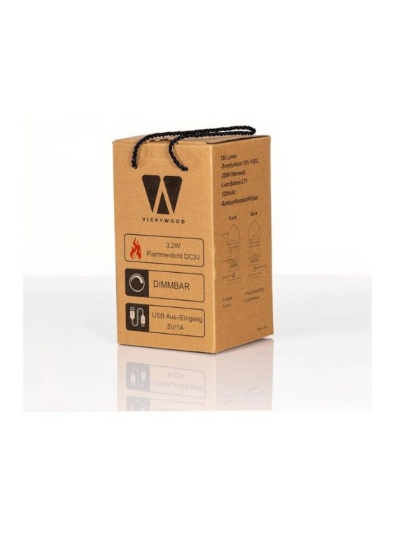 Lámpara de camping regulable WOODY Lantern Vickywood - Ademax España