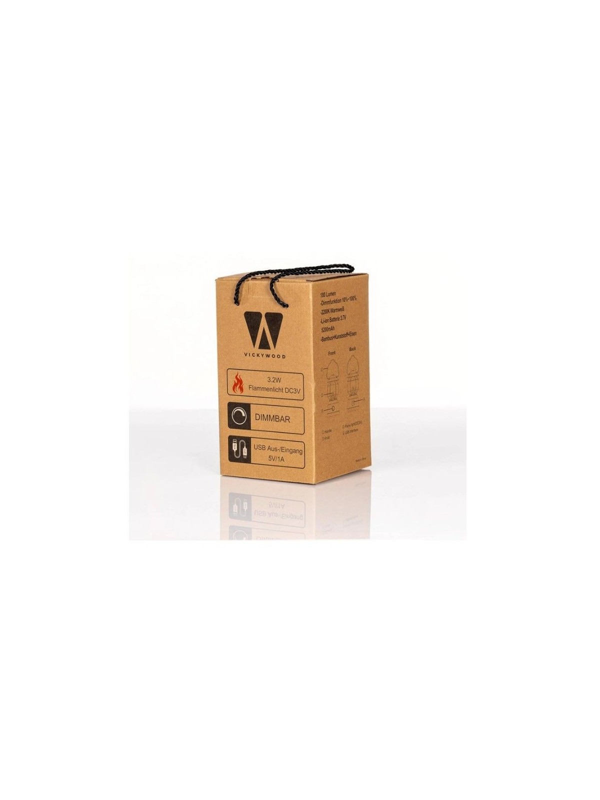 Lámpara de camping regulable WOODY Lantern Vickywood - Ademax España