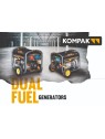 Generador KOMPAK 10 kVA Gas y Gasolina K10000TET-DF - Ademax España
