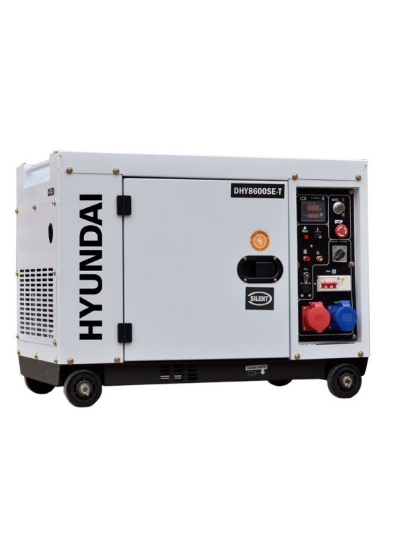 Generador Diesel de 7,9 kVA  HYUNDAI DHY8600SE-T - Ademax España