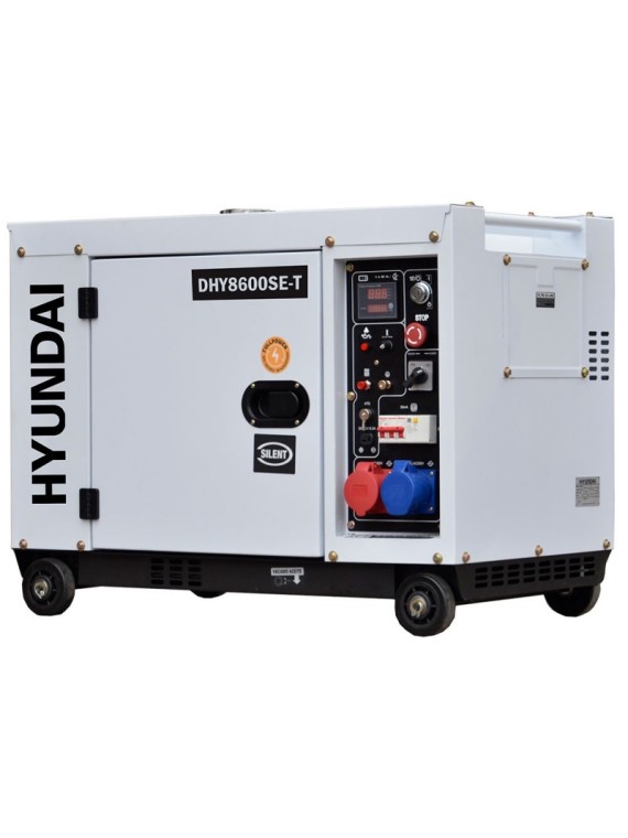 Generador Diesel de 7,9 kVA  HYUNDAI DHY8600SE-T - Ademax España