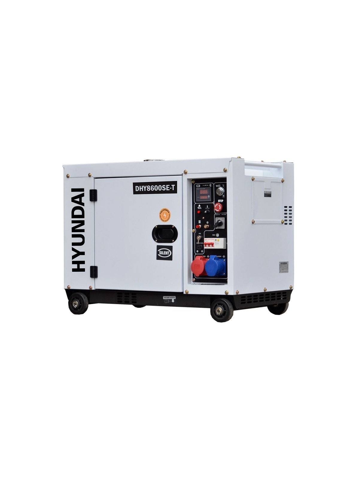 Generador Diesel de 7,9 kVA  HYUNDAI DHY8600SE-T - Ademax España