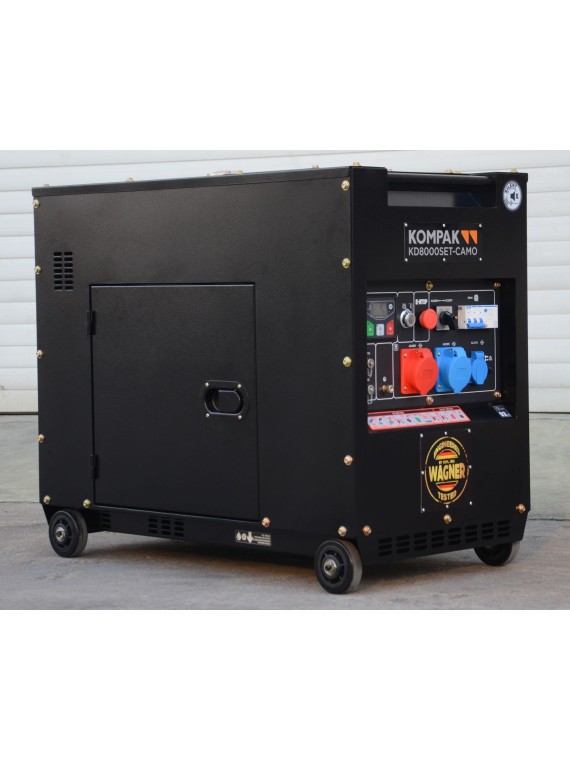 Generador Diésel Insonorizado KOMPAK KD8000SET-CAMO-B de 8kVA