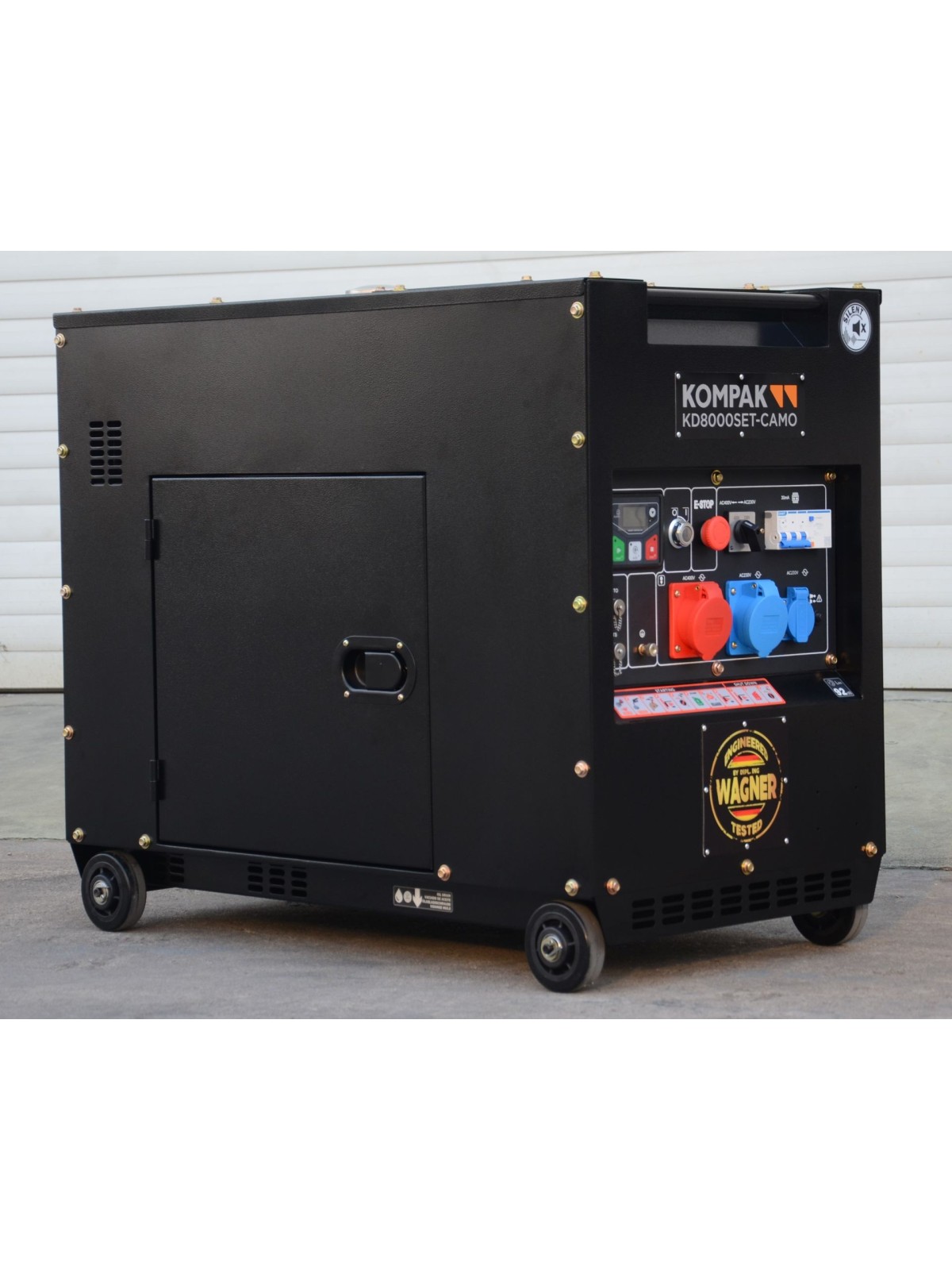 Generador Diésel Insonorizado KOMPAK KD8000SET-CAMO-B de 8kVA
