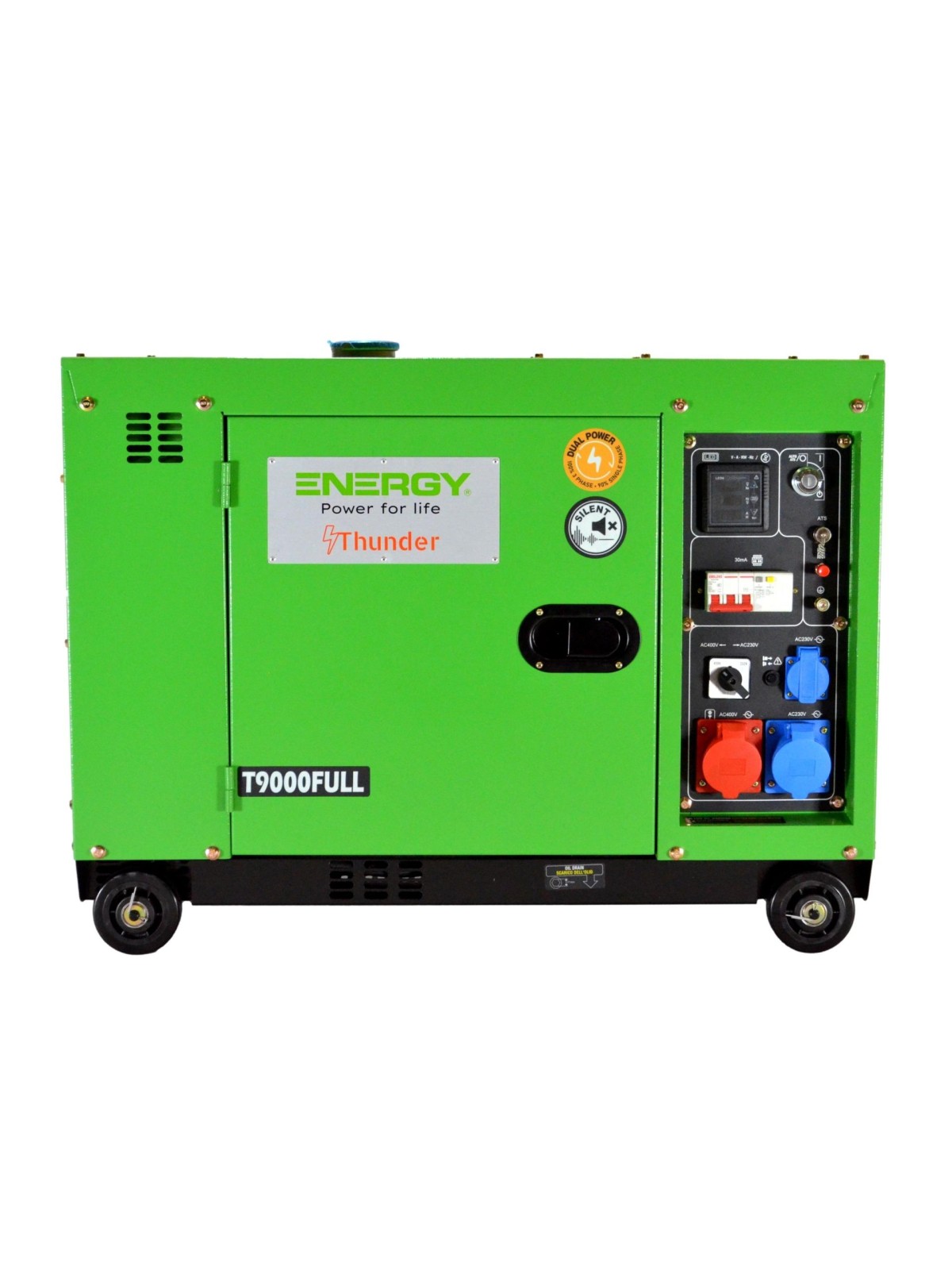 Generador FULL POWER Diesel de 9kVA ENERGY T9000FULL
