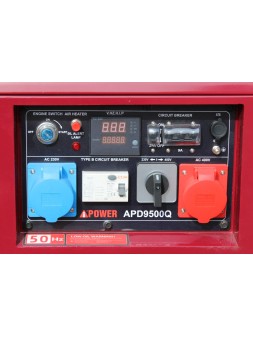 Generador Trifasico FULL POWER de 8kVA Diesel Ai-Power APD9500Q ADEMAX edition de 8kVA  OUTLET