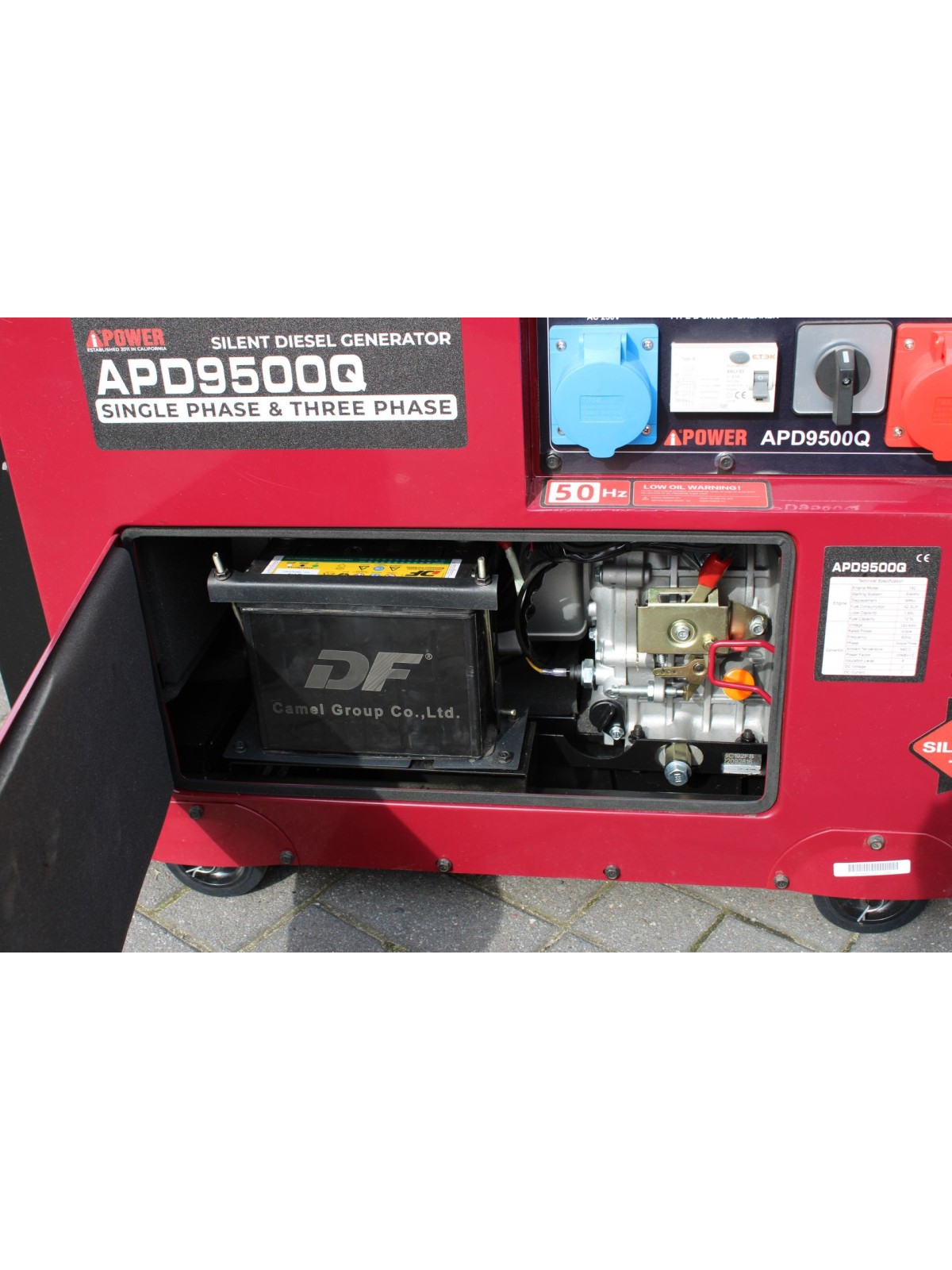 Generador Trifasico FULL POWER de 8kVA Diesel Ai-Power APD9500Q ADEMAX edition de 8kVA  OUTLET