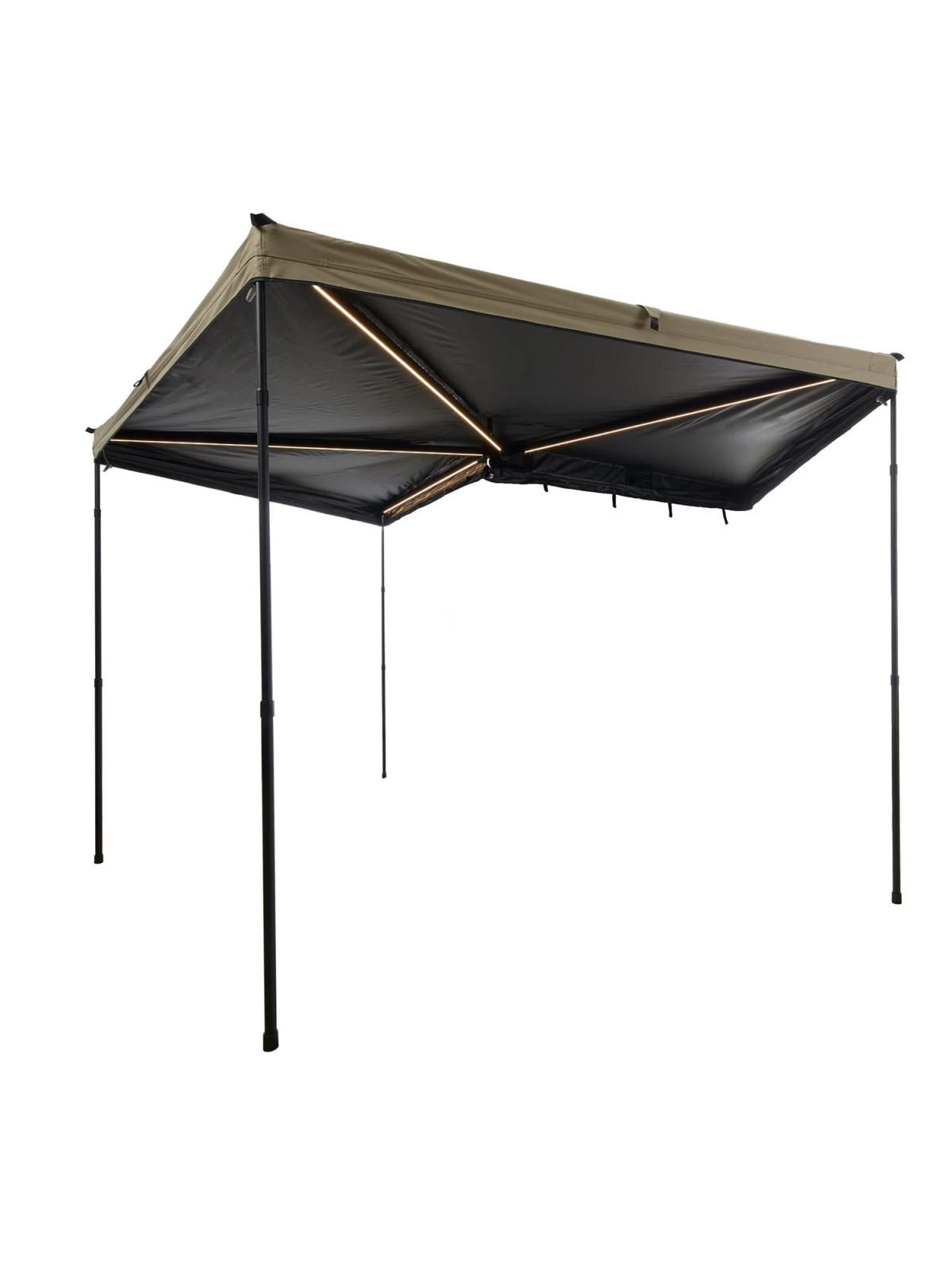 Toldo lateral coche 270° LIGHT LEAF 2m color arena - Ademax España