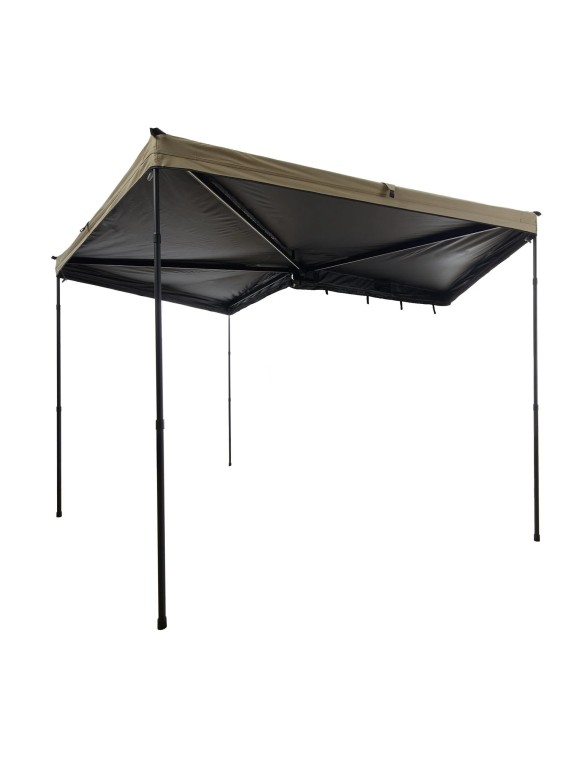 Toldo lateral coche 270° LIGHT LEAF 2m color arena - Ademax España