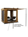 Espacio de tienda para toldo VICKYWOOD marrón dorado - Ademax España