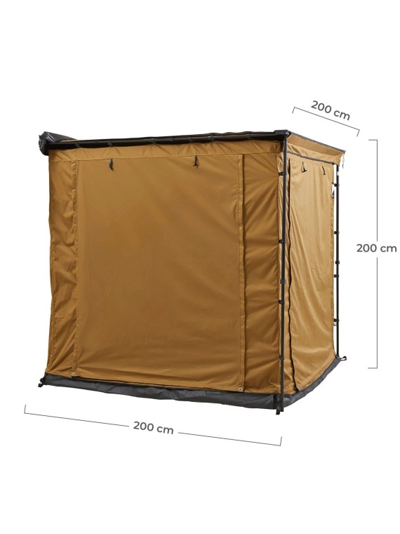 Espacio de tienda para toldo VICKYWOOD marrón dorado - Ademax España