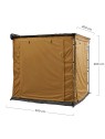 Espacio de tienda para toldo VICKYWOOD marrón dorado - Ademax España