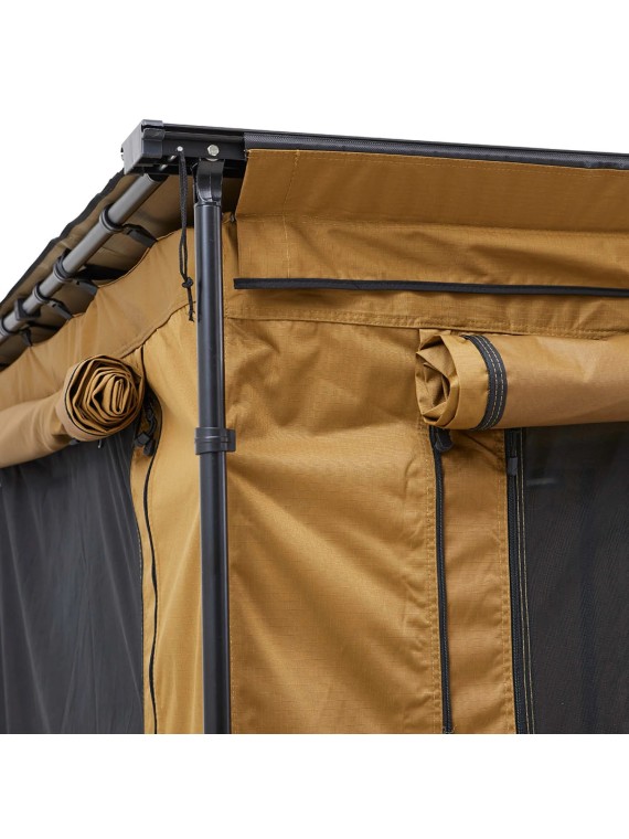 Espacio de tienda para toldo VICKYWOOD marrón dorado - Ademax España