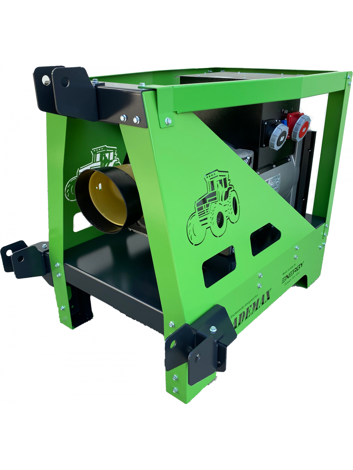 Generator PTO ENERGY ADEY-60TCS-AVR-IP-ISO de 60 kVa con regulador de voltaje AVR y protección IP44