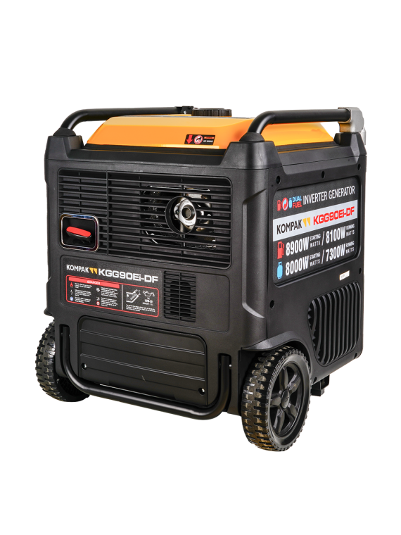 Generador Inverter Full Power de 11kVA KOMPAK KGG90Ei-DF de Gas y Gasolina - Ademax España