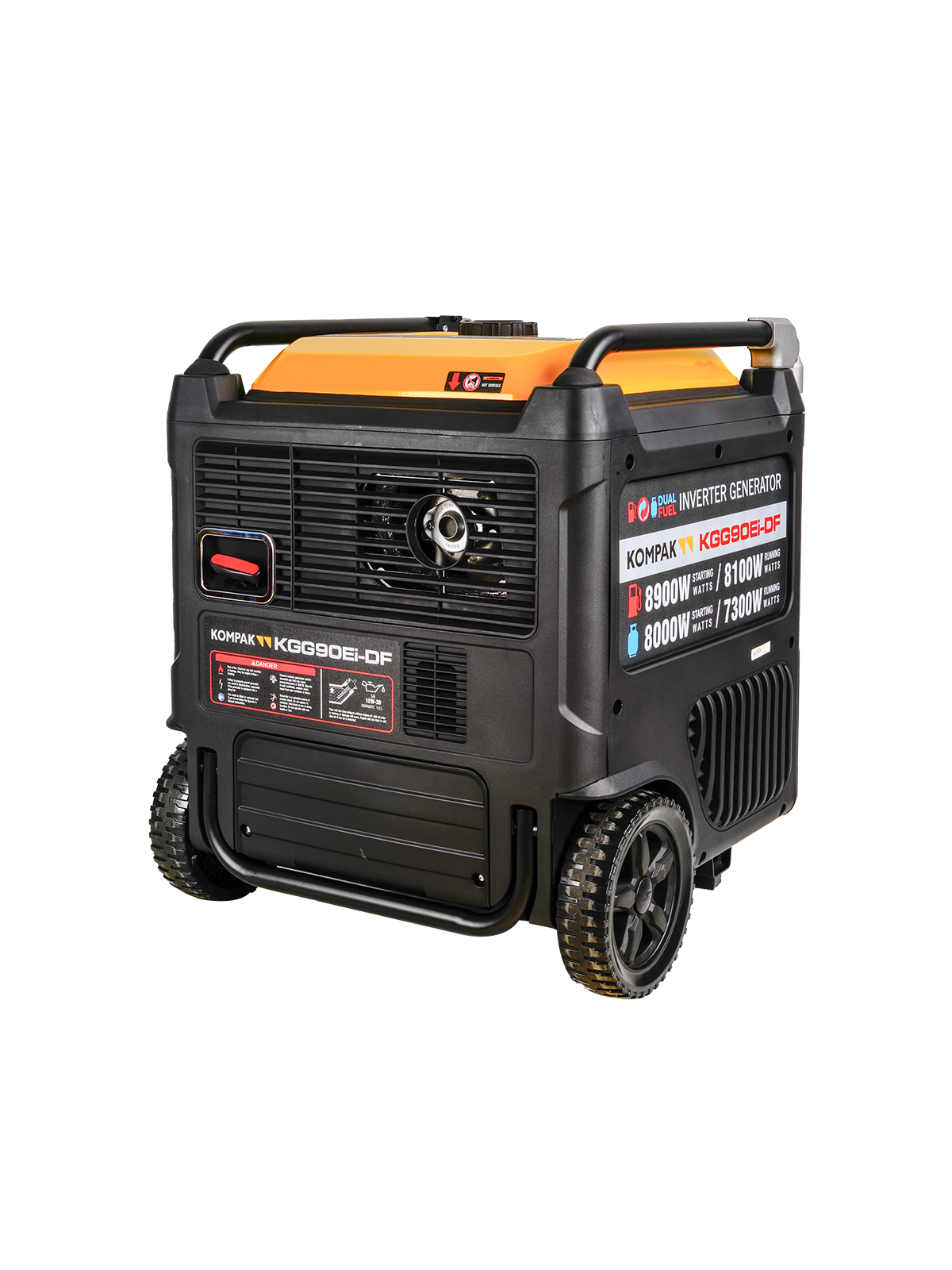 Generador Inverter Full Power de 11kVA KOMPAK KGG90Ei-DF de Gas y Gasolina - Ademax España