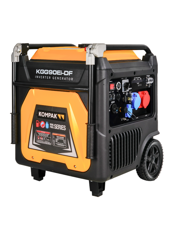 Generador Inverter Full Power de 11kVA KOMPAK KGG90Ei-DF de Gas y Gasolina - Ademax España