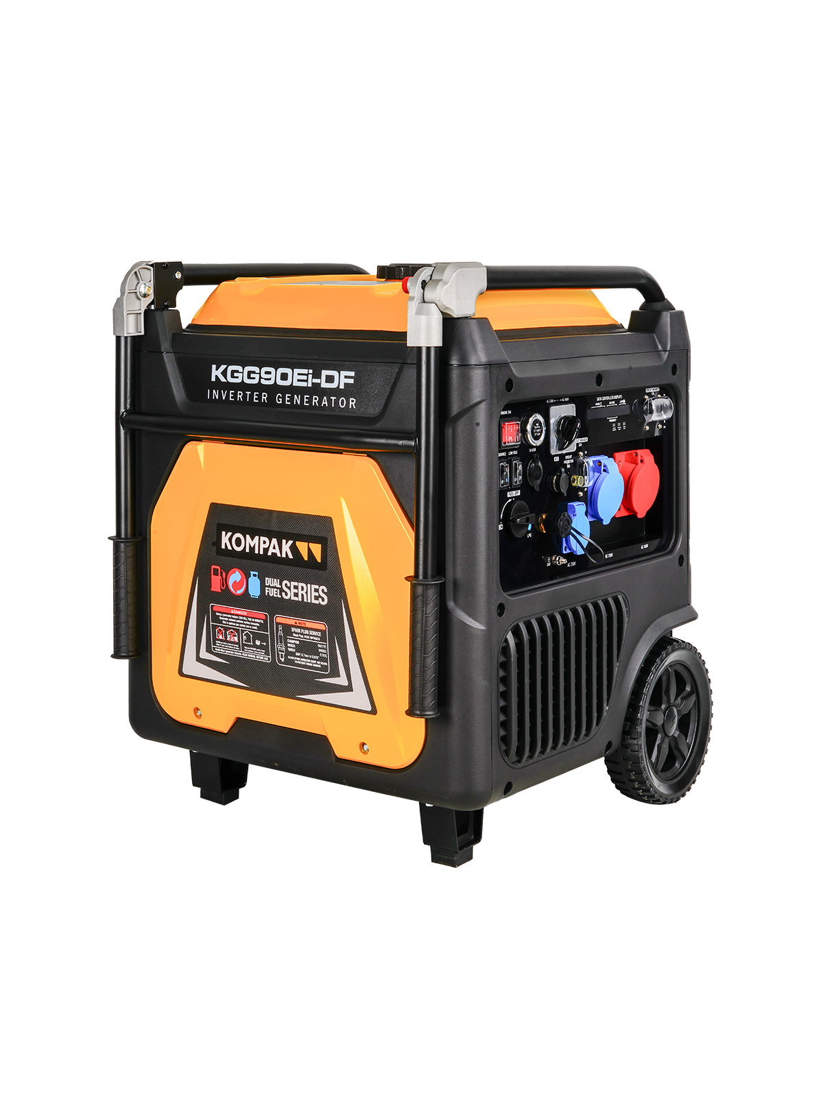 Generador Inverter Full Power de 11kVA KOMPAK KGG90Ei-DF de Gas y Gasolina