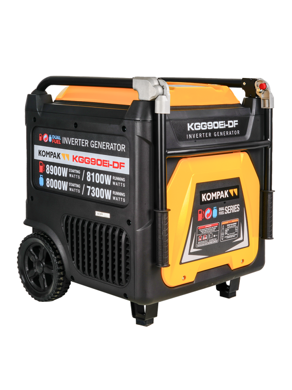 Generador Inverter Full Power de 11kVA KOMPAK KGG90Ei-DF de Gas y Gasolina - Ademax España