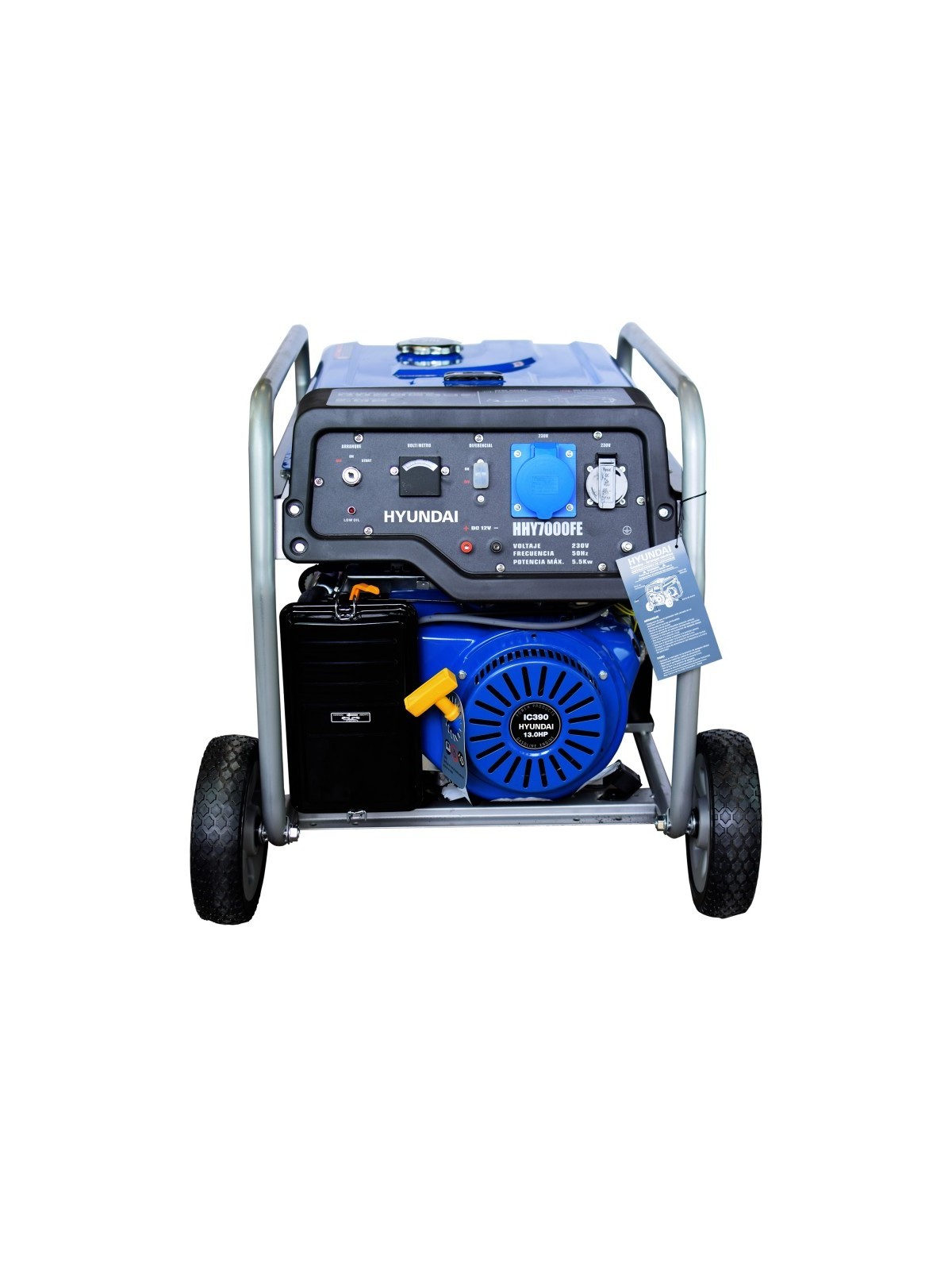 Generador Gasolina de 5,5kW Hyundai HHY7000FEK - Ademax España