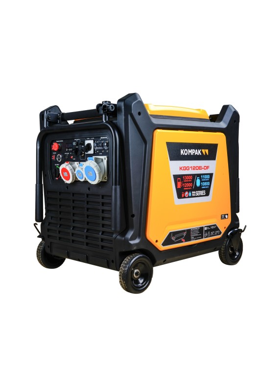 Generador Full Power Inverter de 16KVA KOMPAK KGG120Ei-DF Gas y Gasolina