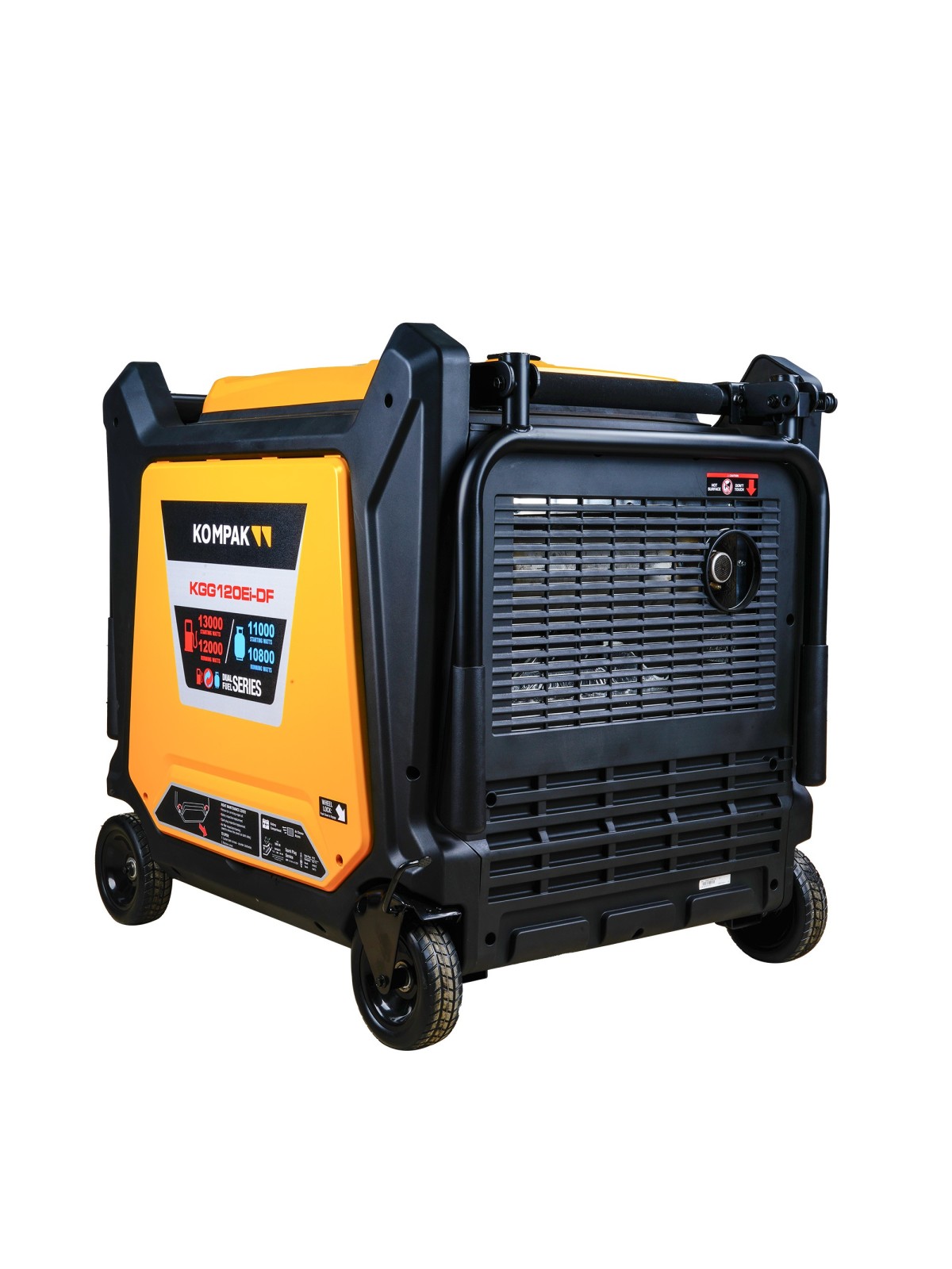 Generador Full Power Inverter de 16KVA KOMPAK KGG120Ei-DF Gas y Gasolina