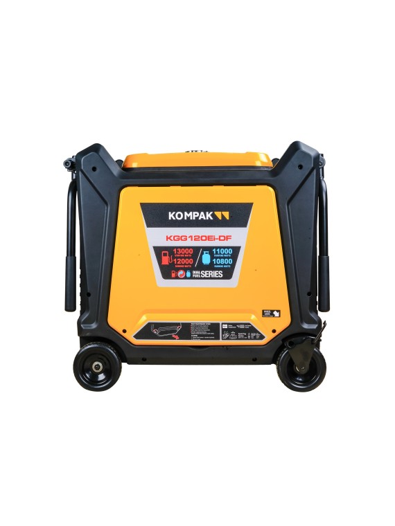 Generador Full Power Inverter de 16KVA KOMPAK KGG120Ei-DF Gas y Gasolina