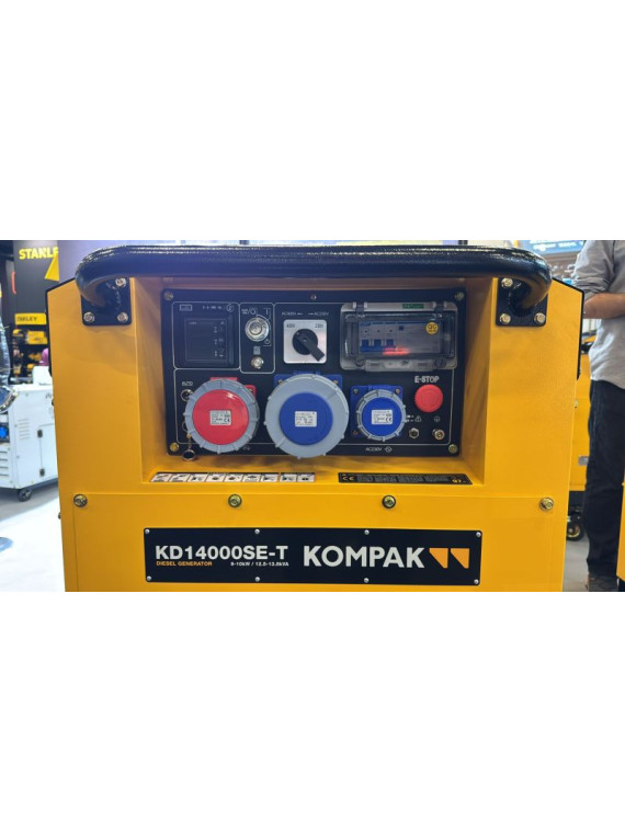Generador diésel KOMPAK de 13,8 kVA KD14000SE-T