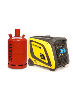 Generador Inverter KOMPAK 3900W Gas y Gasolina KGG39Ei-DF Doble Combustible