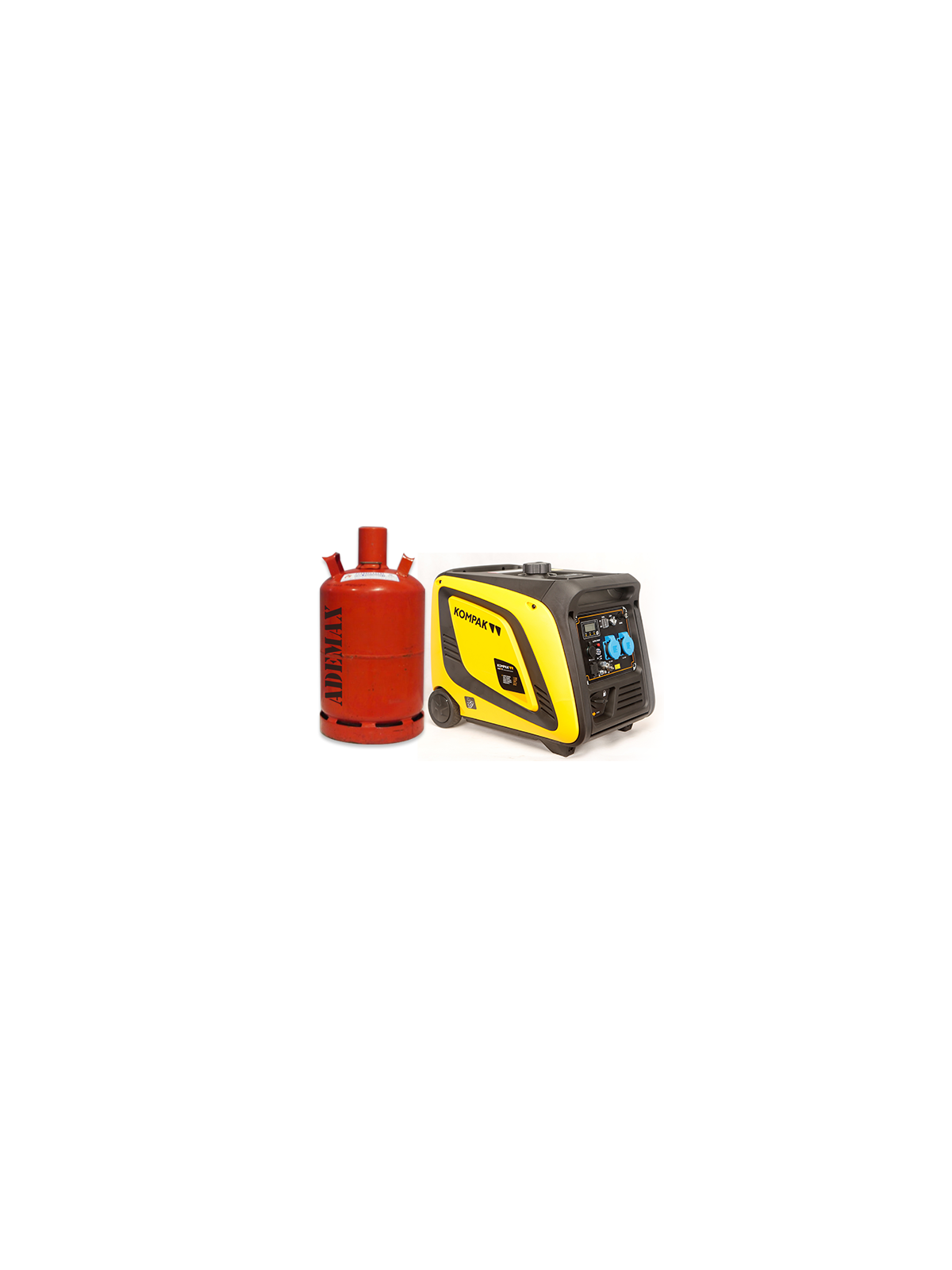 Generador Inverter KOMPAK 3900W Gas y Gasolina KGG39Ei-DF Doble Combustible