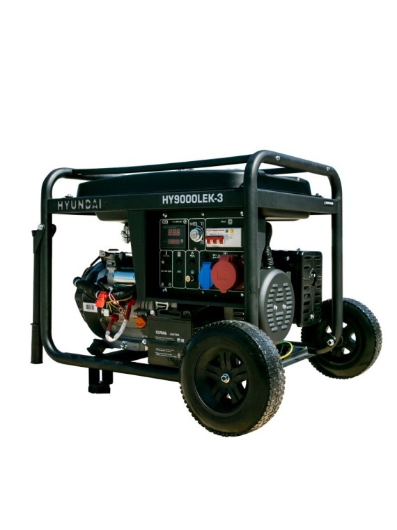 Generador Gasolina de 7.5kVA Trifasico HYUNDAI HY-HY9000LEK-3