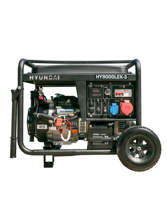 Generador Gasolina de 7.5kVA Trifasico HYUNDAI HY-HY9000LEK-3