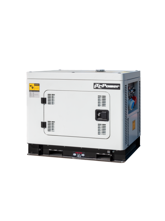 Generador Diesel Inverter refrigerado por agua ITC POWER DG18KSEi de 18 kVA, incluye puesta en marcha inicial.