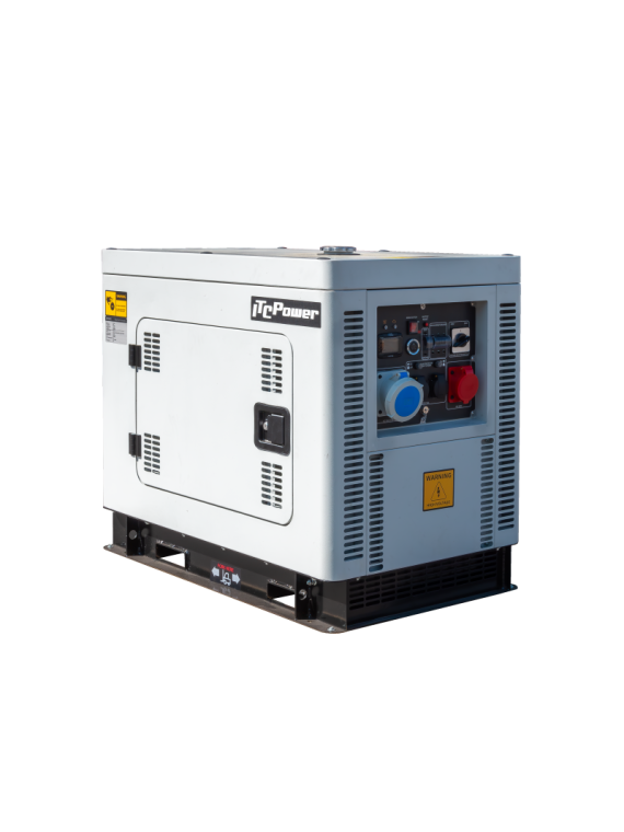 Generador Diesel Inverter refrigerado por agua ITC POWER DG18KSEi de 18 kVA, incluye puesta en marcha inicial.