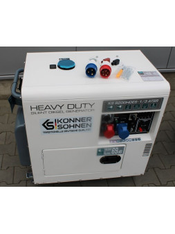 Generador diésel K&S KS9200HDES-1/3 ATSR de 7,5 kW